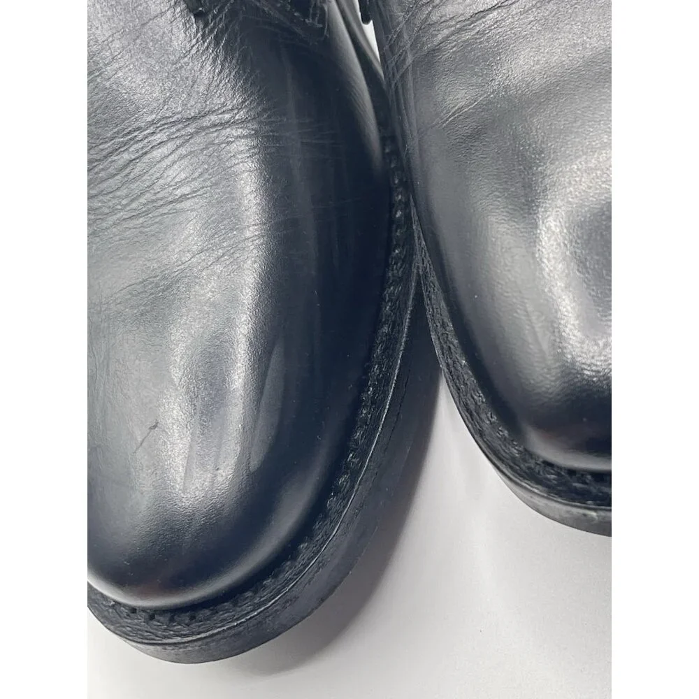 Samuel Windsor Mens Black Leather Lace-Up Ankle Boots Shoes UK‎ 6